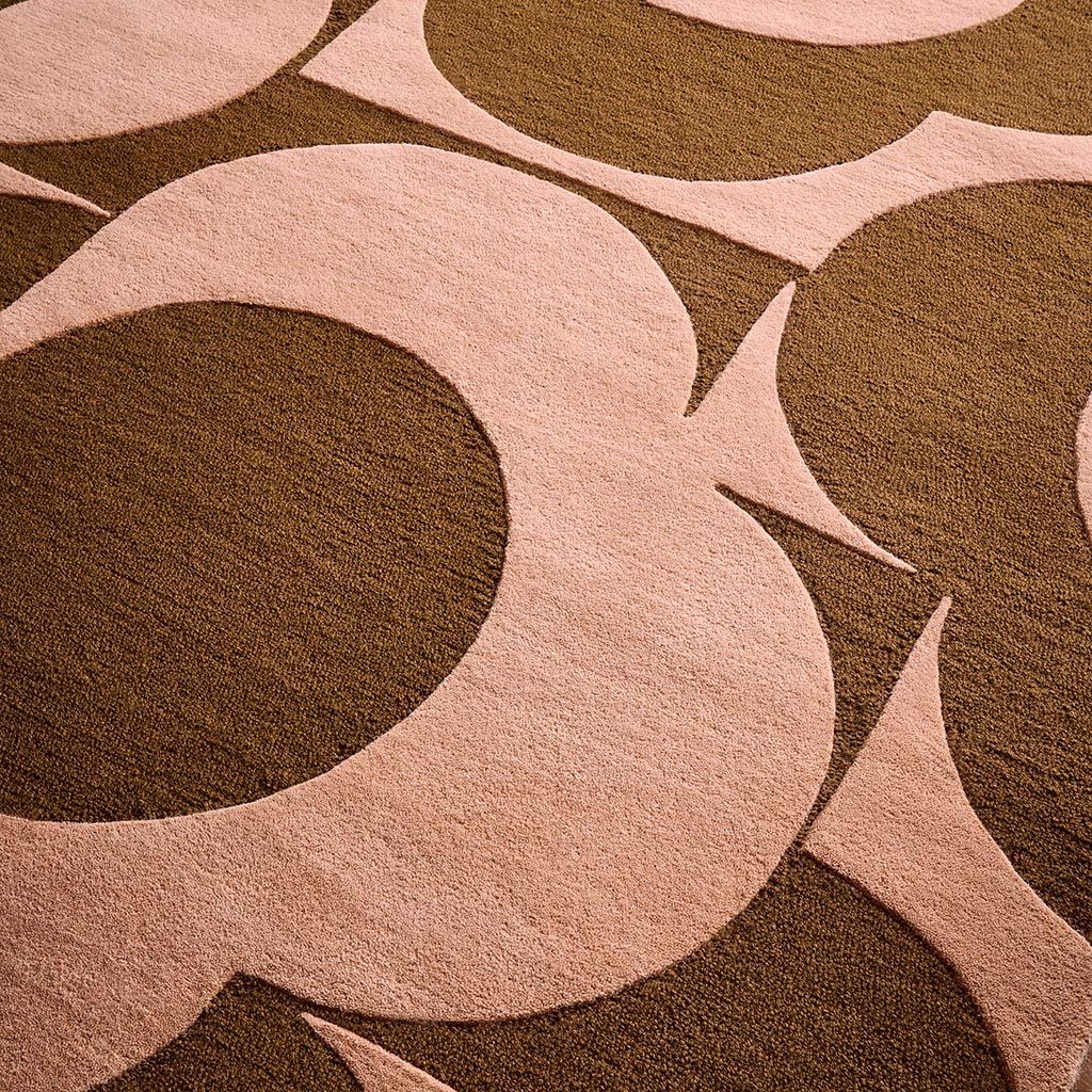 Vloerkleed Pink-Terracotta Prism Flower