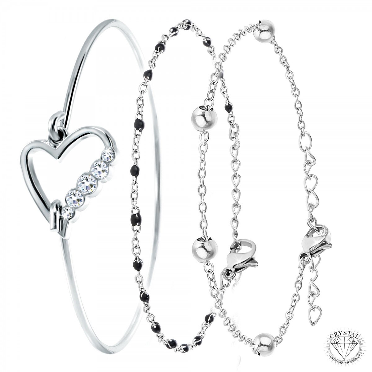 Lot de 3 bracelets SC Crystal