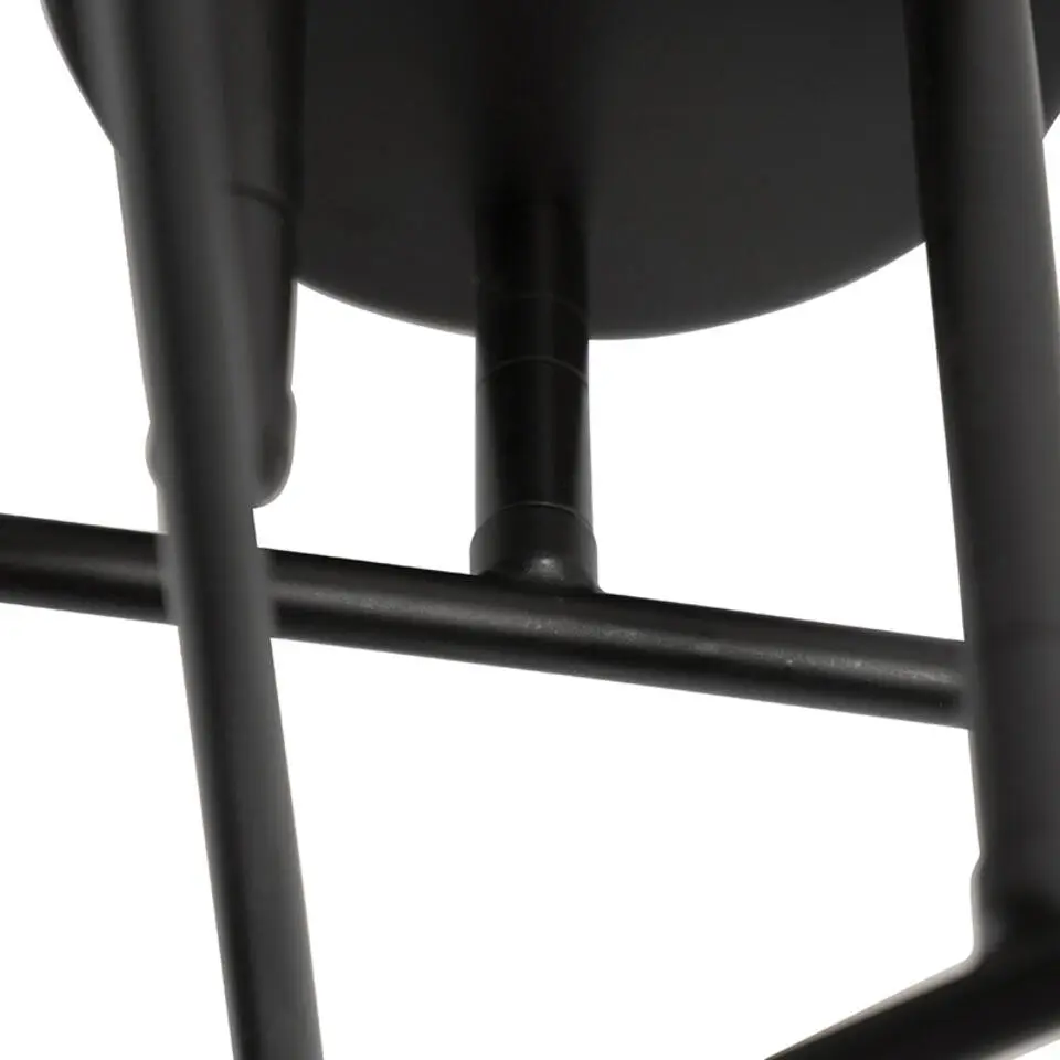 Qazqa plafondlampen sydney zwart e27