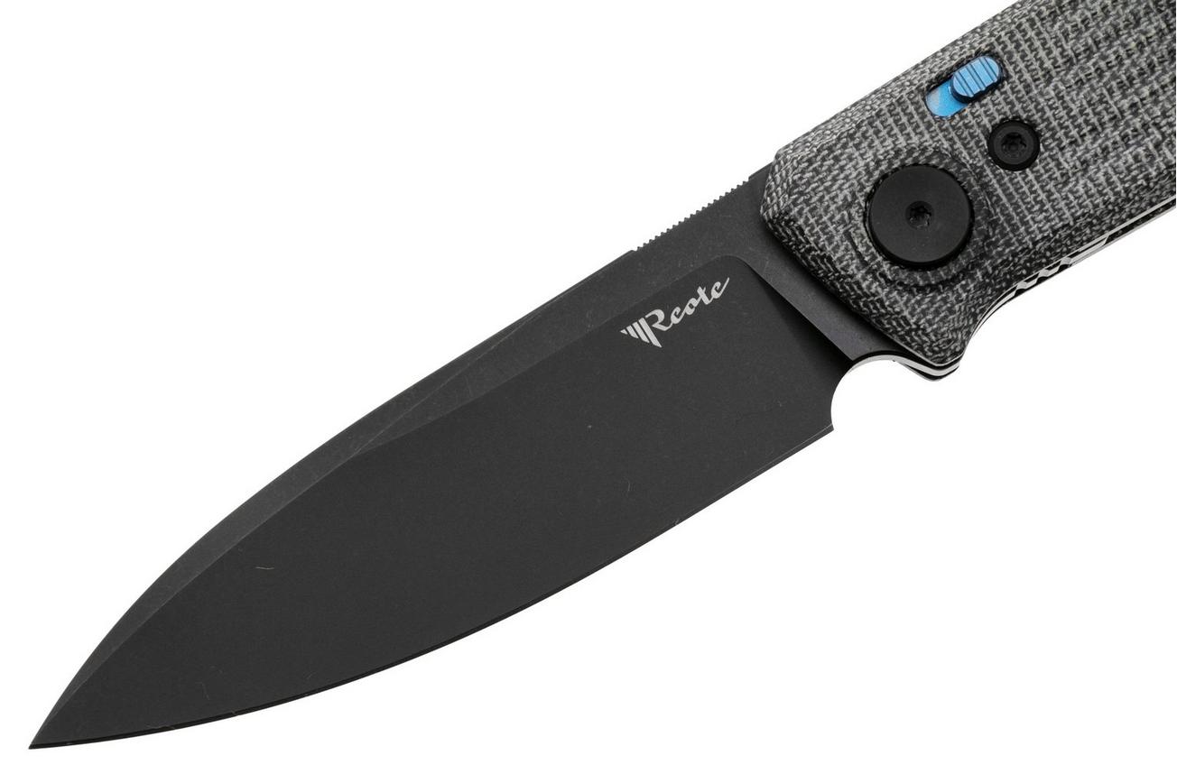 Reate PL-6 PVD Nitro-V, Black Micarta, zakmes