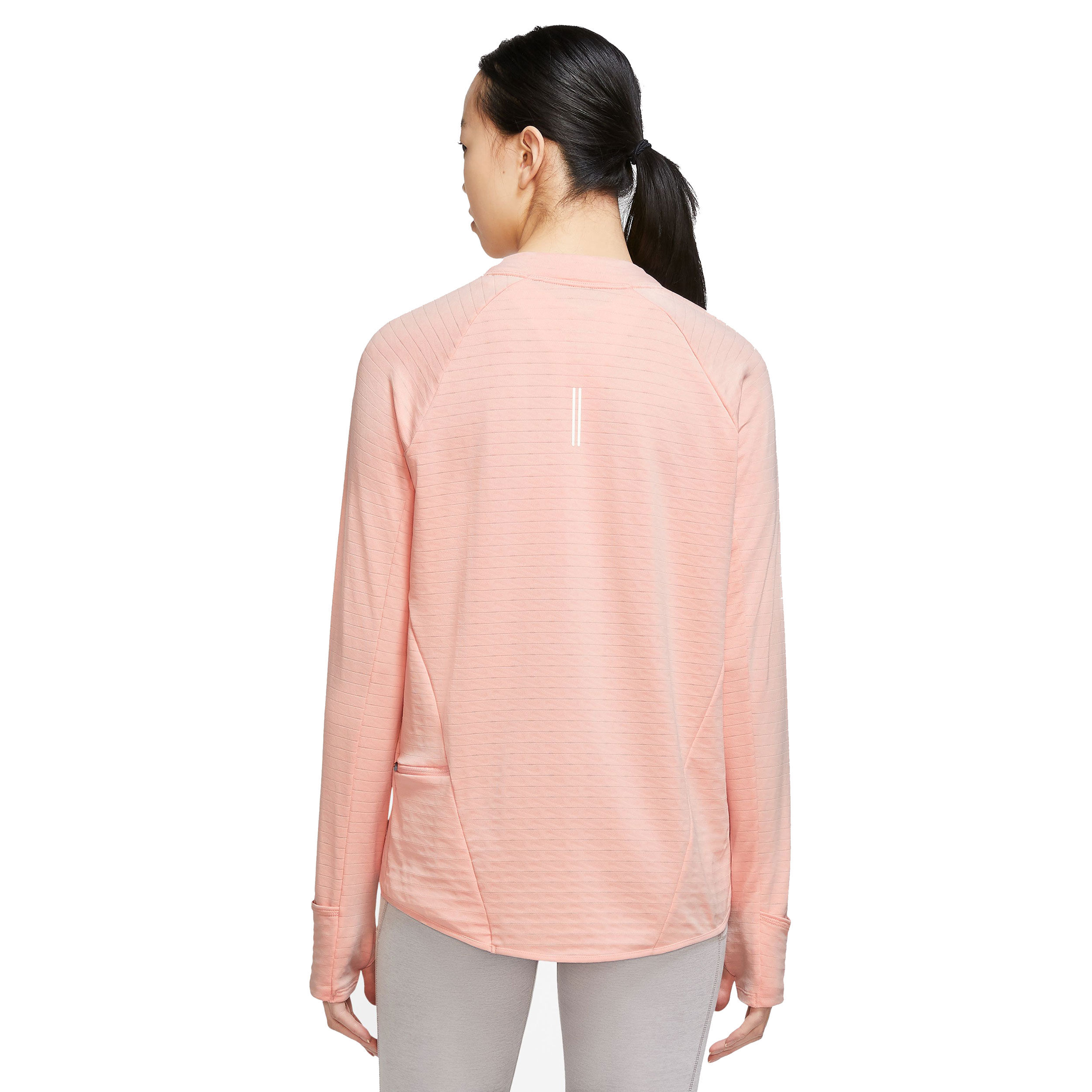 Nike Therma-Fit Element Crew Top De Course Femmes - Beige , Gris