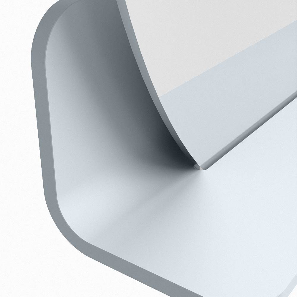 Mondiaz Spot spiegel rond Ø70cm met planchet clay