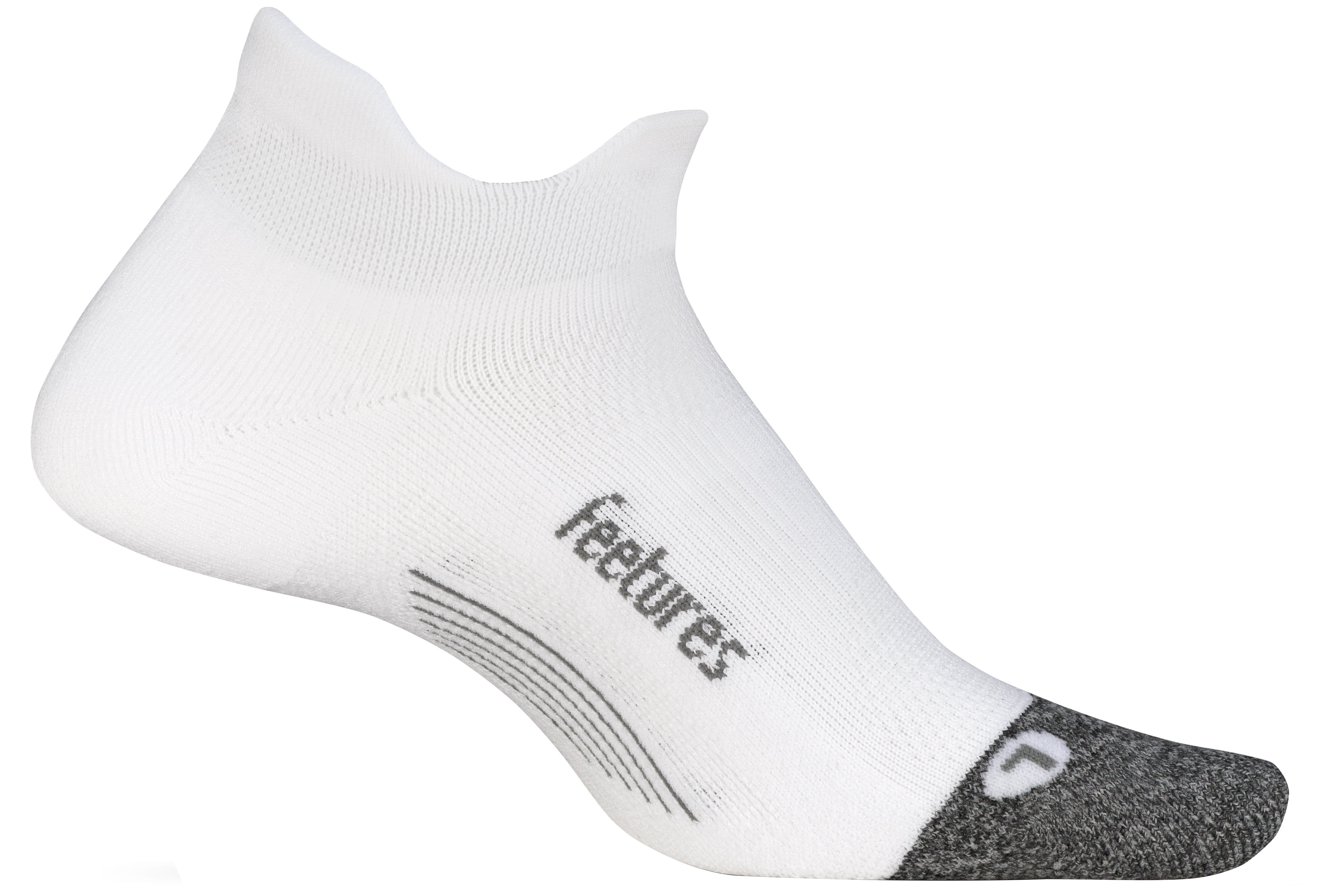 Elite Light Cushion No Show Tab White