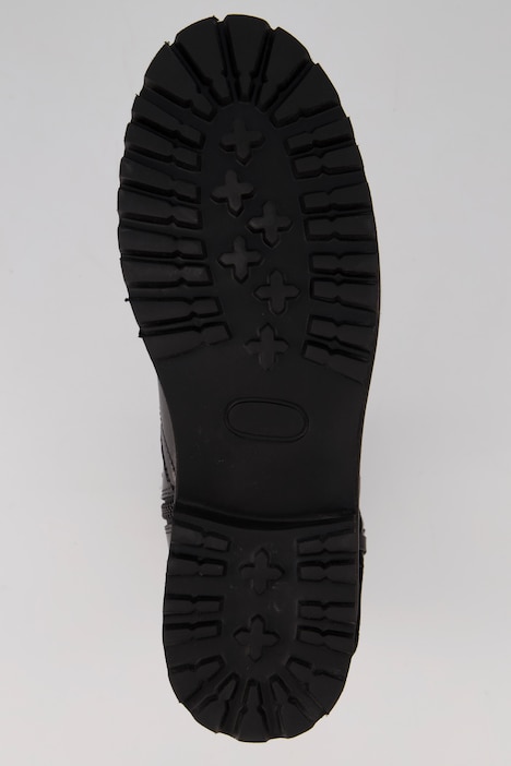 Leder-Boots, Biker-Look, Nieten, Nappaleder, Weite H