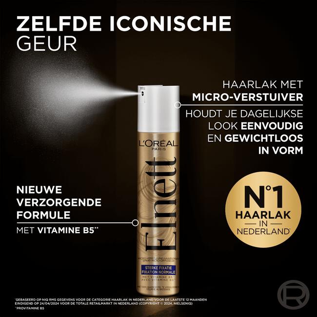 L'Oréal Paris Elnett Satin Sterk Haarspray 400 ML