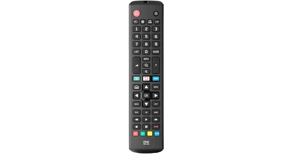 One for allLG TV Replacement Remote afstandsbediening  (Zwart)