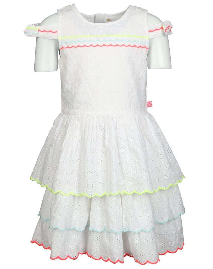 Kleid FANTASTIQUE mit Stickerei in weiß
