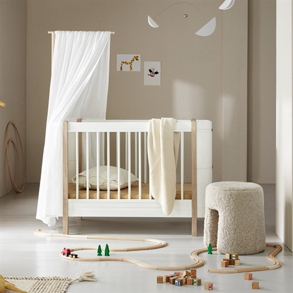 Køb Oliver Furniture Wood Mini+ Tremmeseng Hvid/Eg