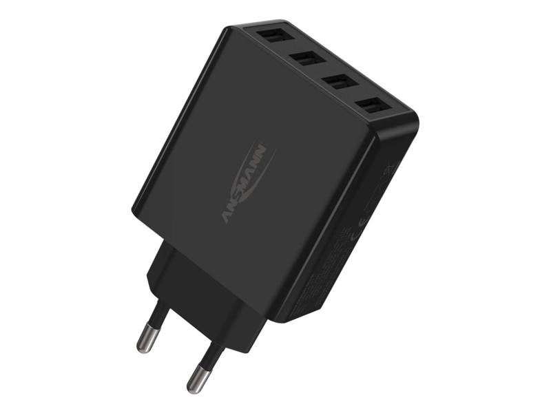 Ansmann USB-Wandladegerät Home Charger HC430, 4x USB, 30 W, Leistungsstarker Indoor USB-Ladeadapter