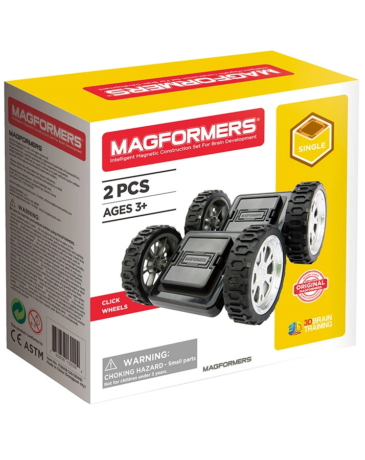 Zubehör-Set MAGFORMERS 274-98 CLICK-WHEELS DE 2er-Set