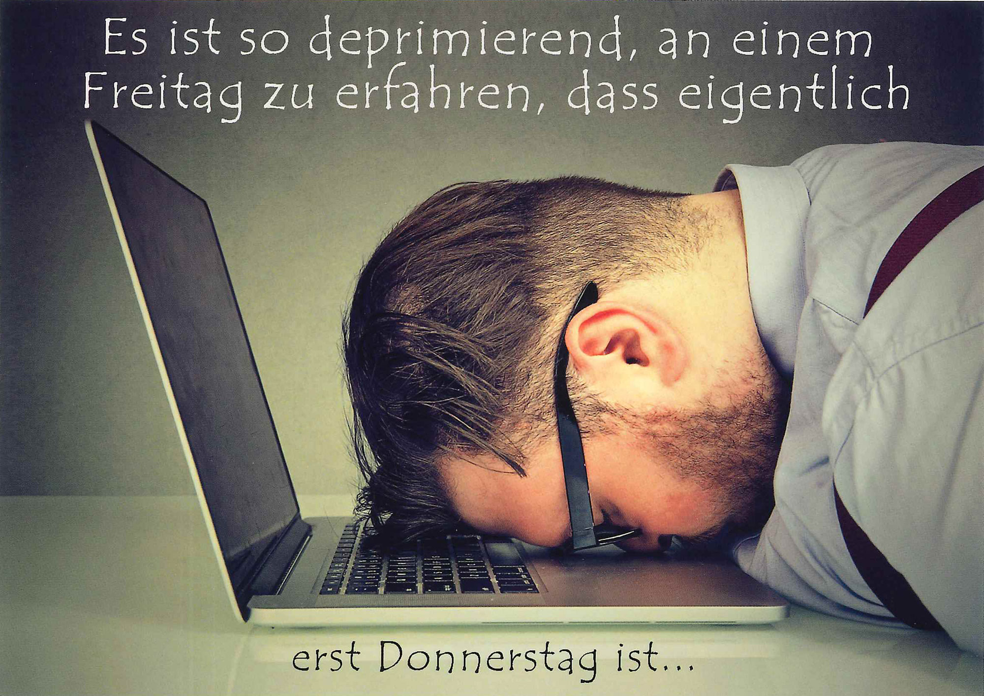 Postkarte '...Erst Donnerstag ist' günstig bestellen
