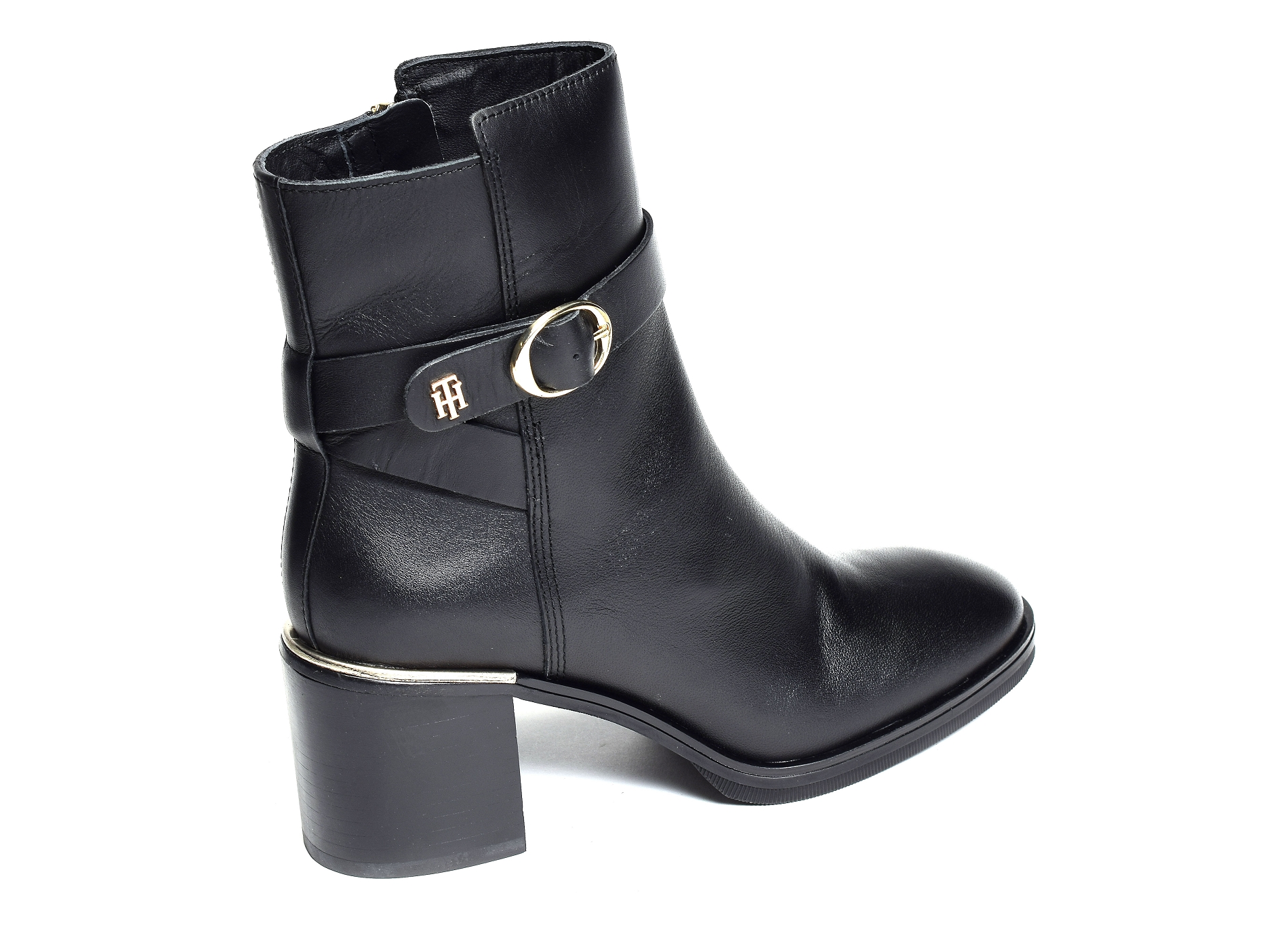 Th belt heeled boot 6766 noir