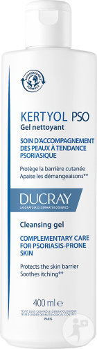 Ducray  Kertyol P.S.O. Gel Nettoyant Surgras Peau À Tendance Psoriasique Démangeaisons 400ml