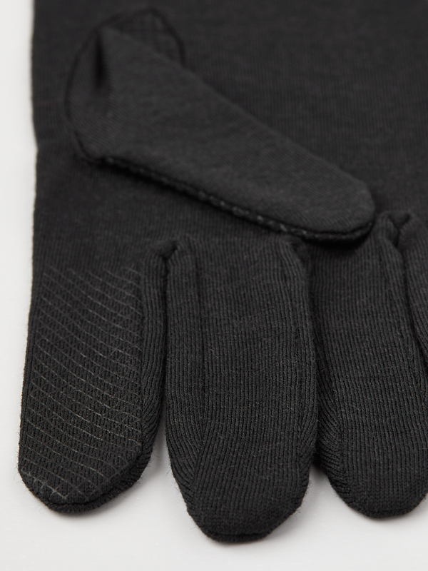 Merino Wool Liner Long 5-Finger Black