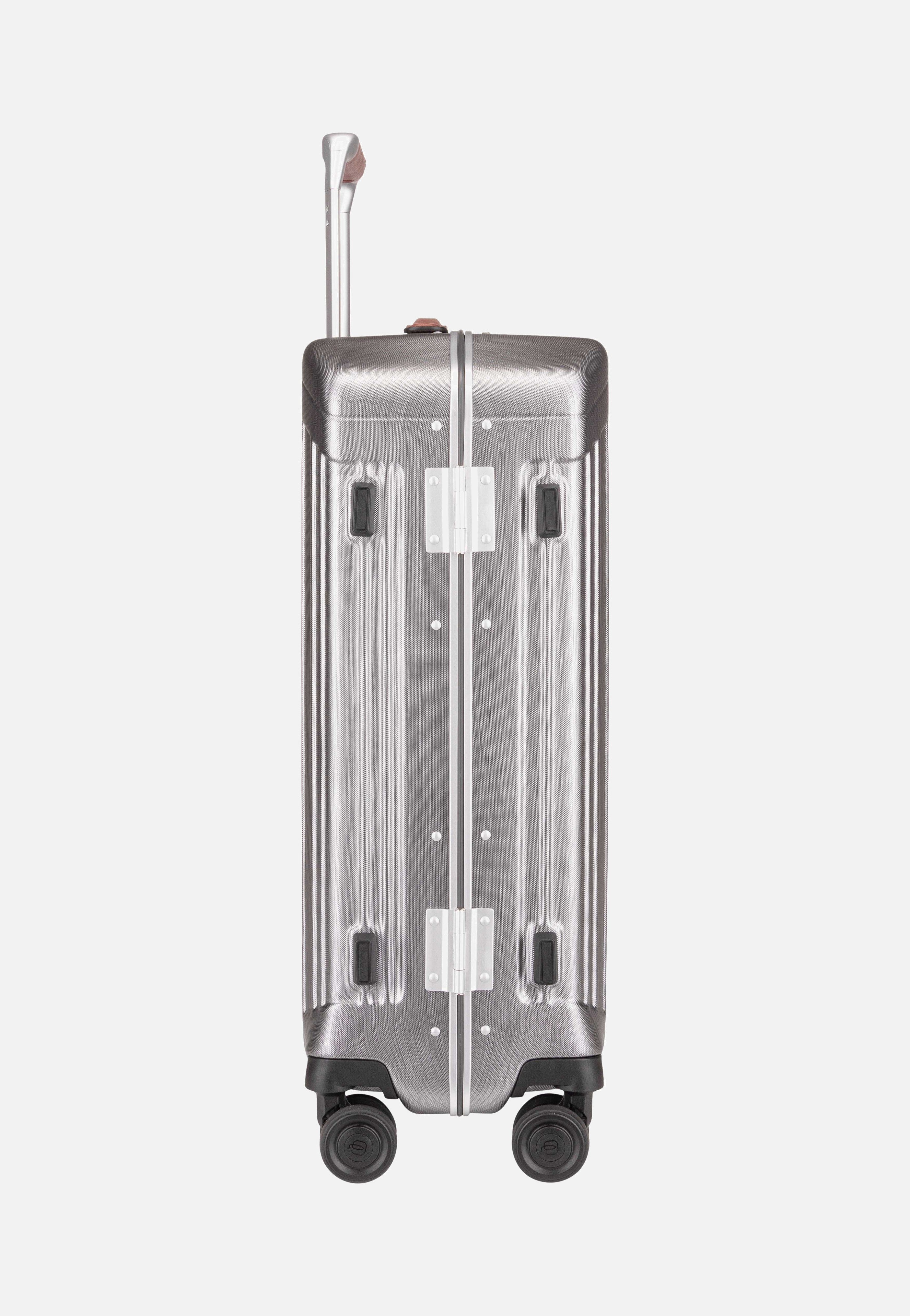 PQ-LM Slim Cabin Spinner 4425 Nero-Cuoio - Koffer