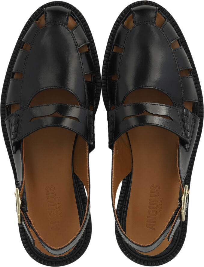 ANGULUS Sling-back loafer 1835 black