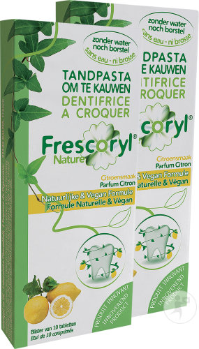 Frescoryl Nature Dentifrice À Croquer Goût Citron 2x10 Comprimés