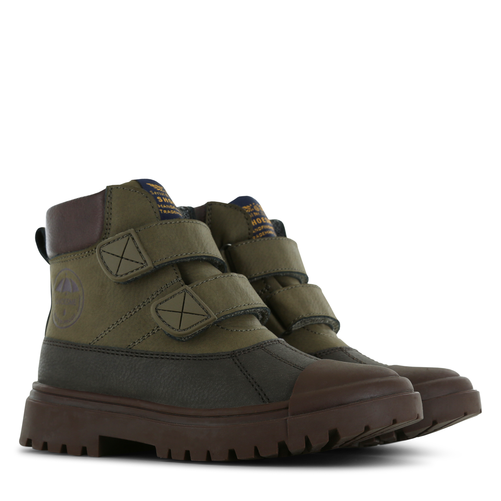 Shoesme groene Water-Proof boot Microfiber nubuck | Jongens schoenen