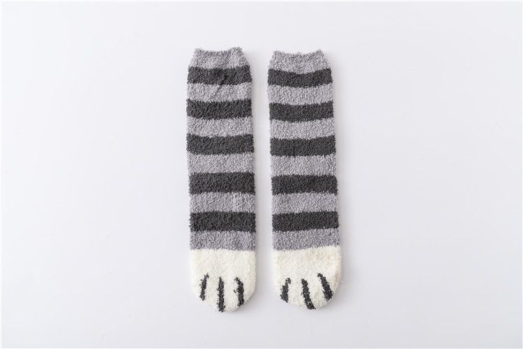 Autuna - Kattenfleece sokken