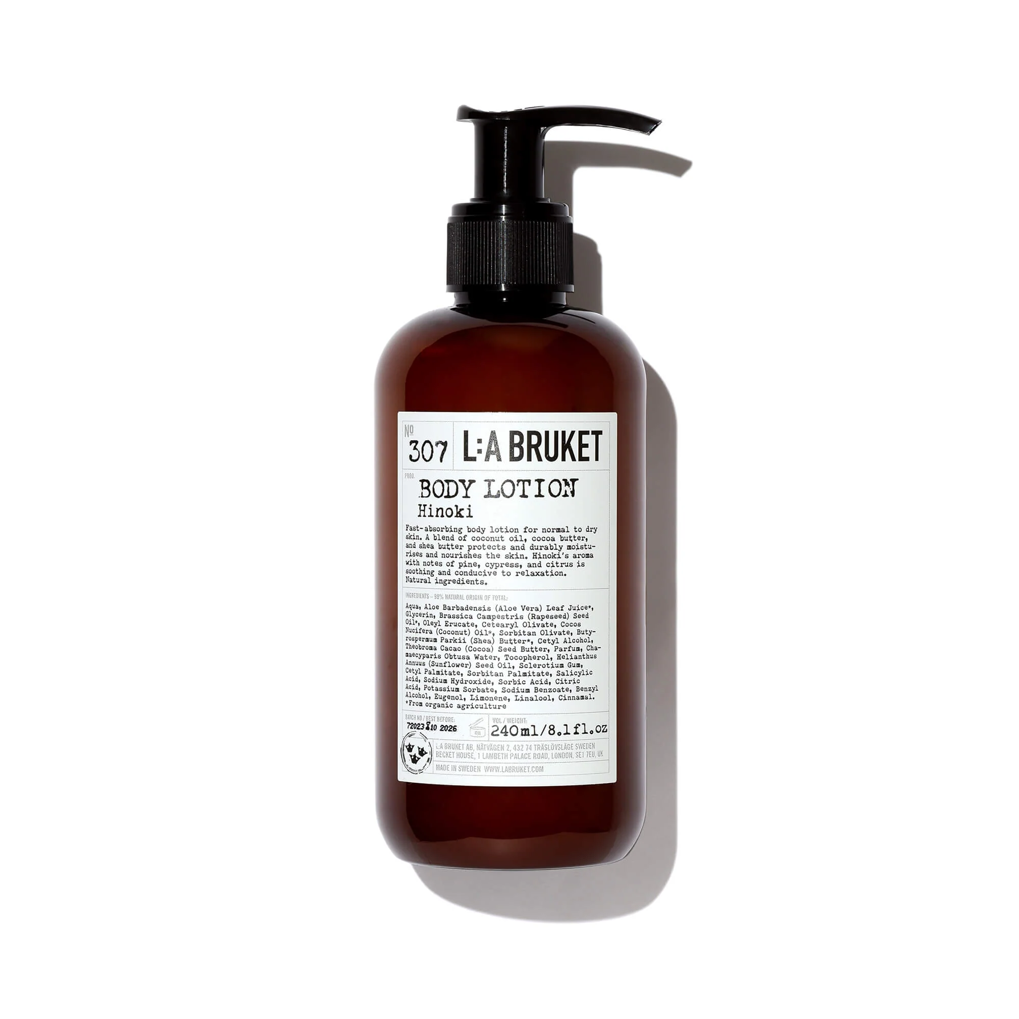 L:a Bruket Body Lotion Lait Corps Hinoki 307