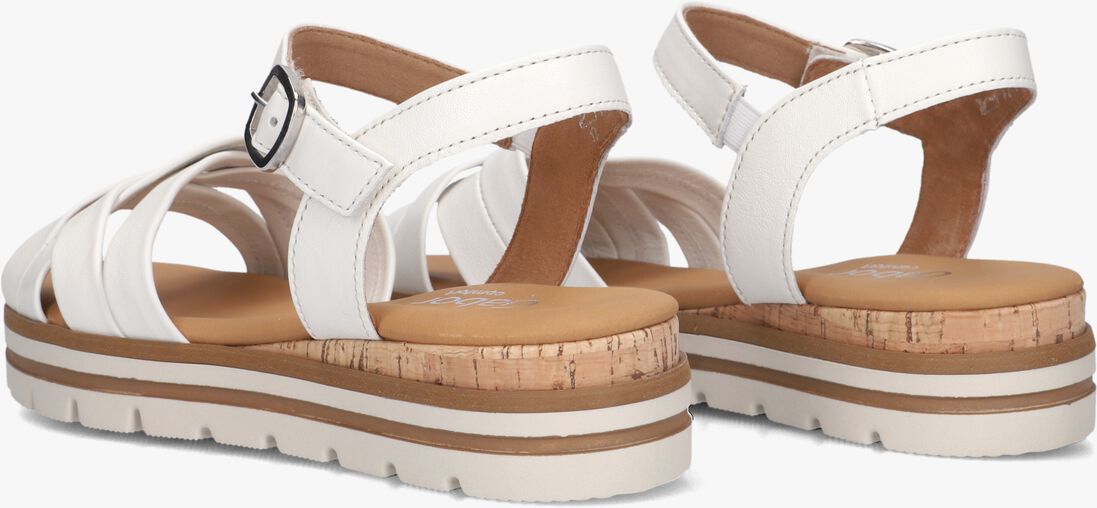 witte gabor platte sandalen 083.3