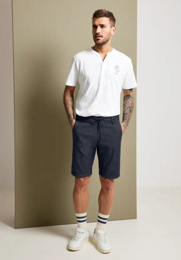 Relaxed Fit Shorts - deep navy blue