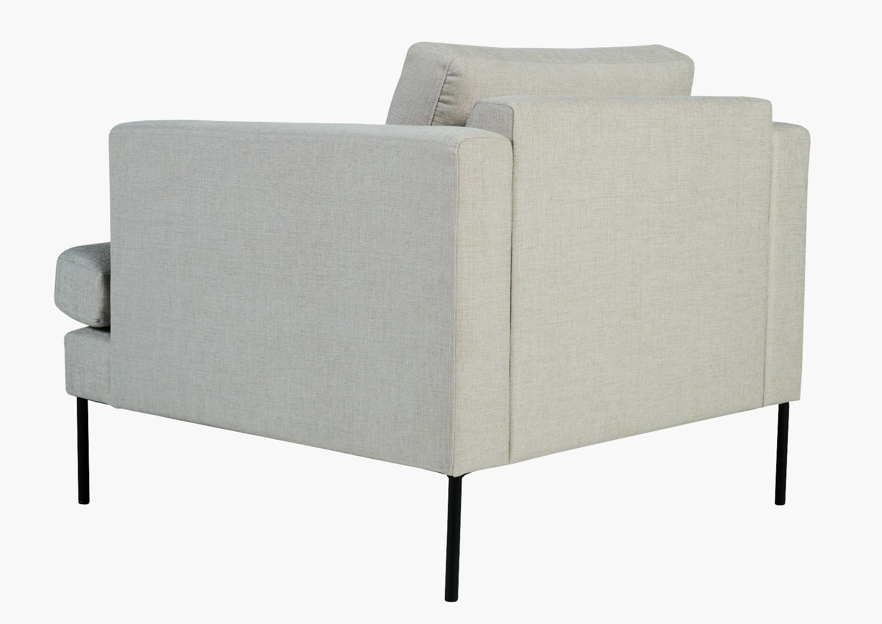 Loungestol grå - 93x94x80 cm