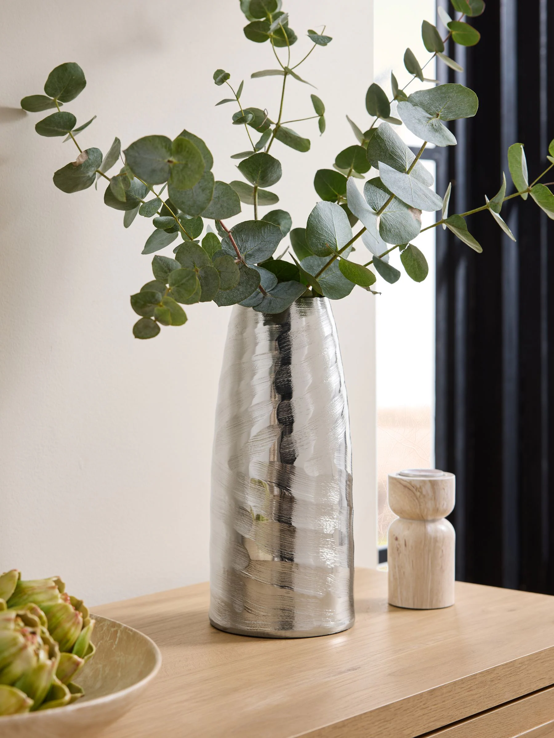 Metal Textured Vase