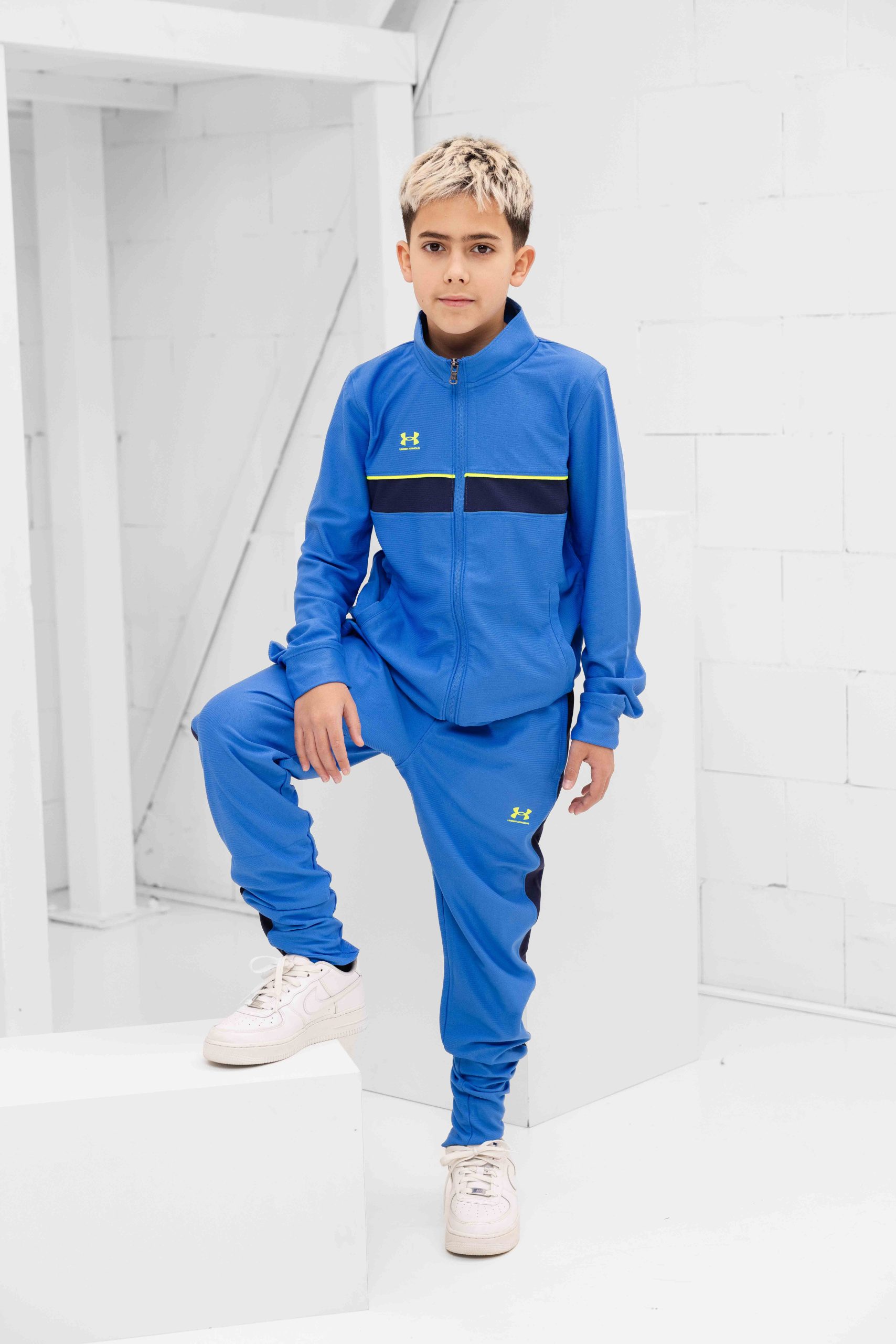 Under Armour Challenger Trainingspak Kids Blauw/Geel