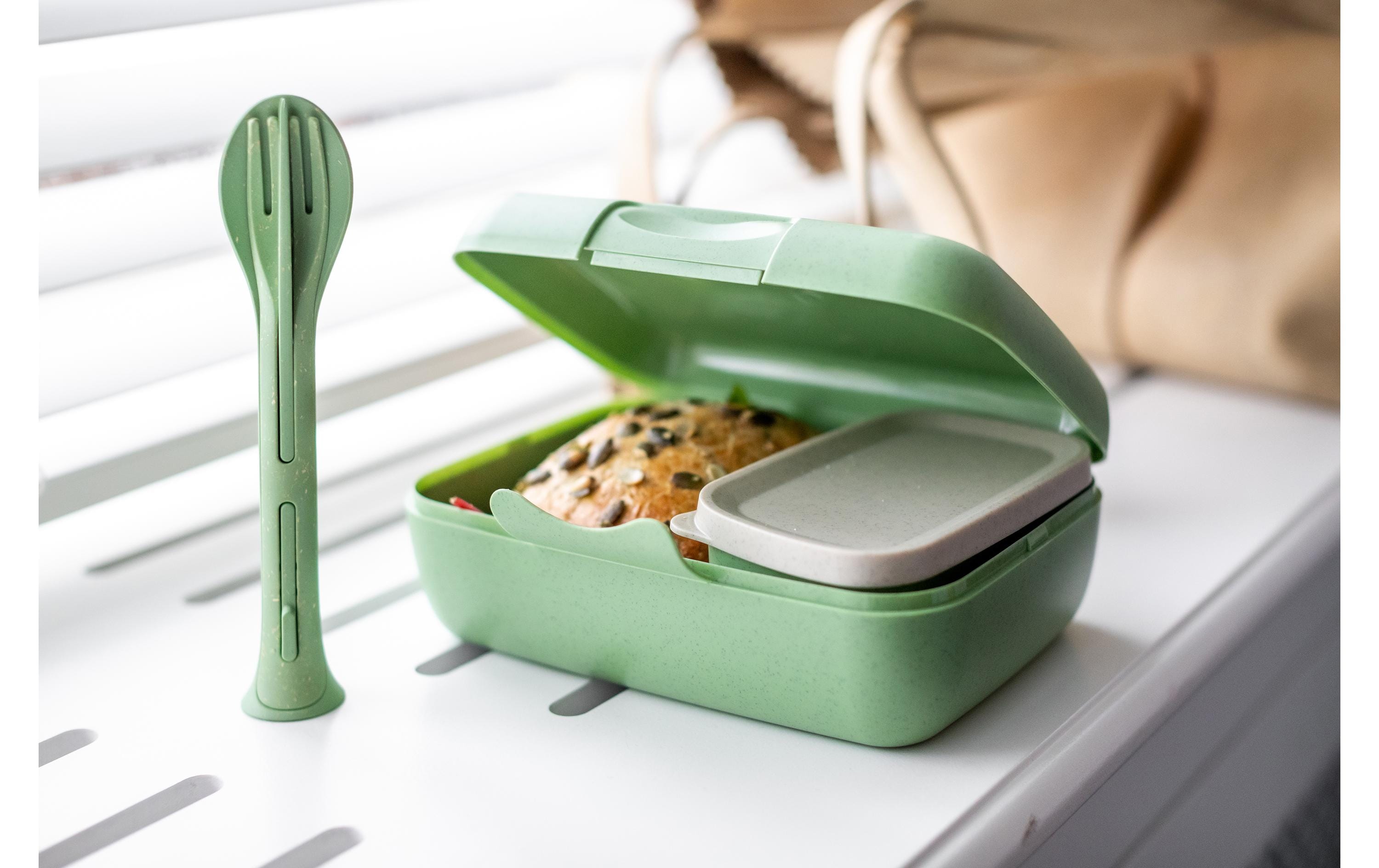 Lunchbox Candy Set 4-teilig, GrünLunchbox mit Besteck