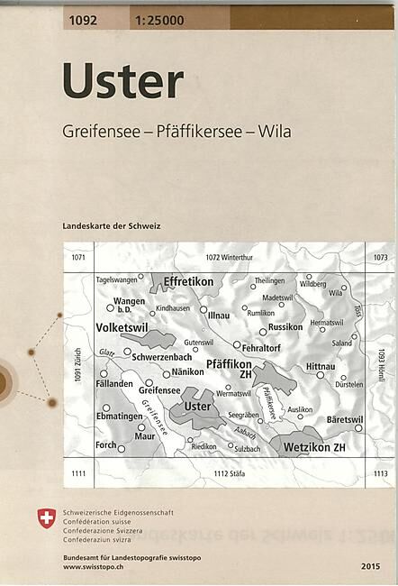 BUNDESAMT - 1092 USTER ECHELLE 1 25 000