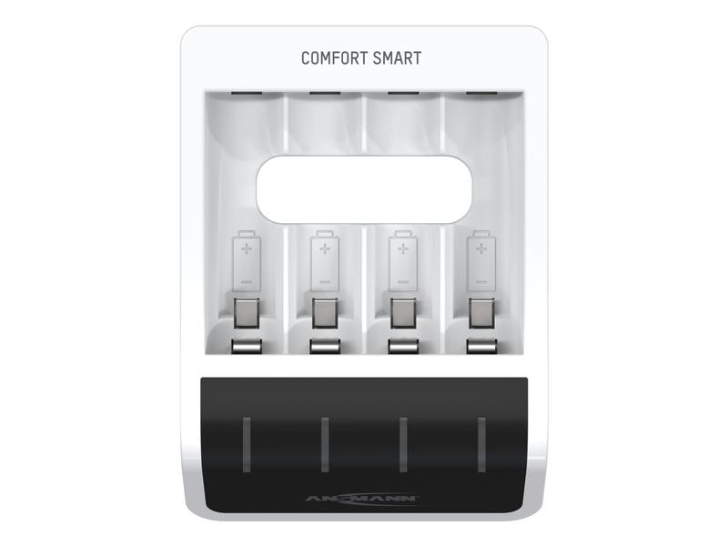 Ansmann Ladegerät Comfort Smart  Micro-USB   4x AA 2100 mAh Mit 