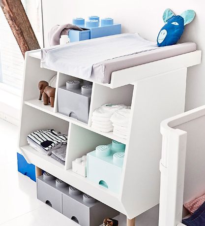 LEGO® Storage Aufbewahrungsschublade - 8 Knäufe - 50x25x18 - Gra