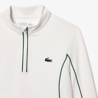 Sweatshirt slim fit Sport avec manches contrastées Sweatshirts - Blanc - Lacoste - Femme