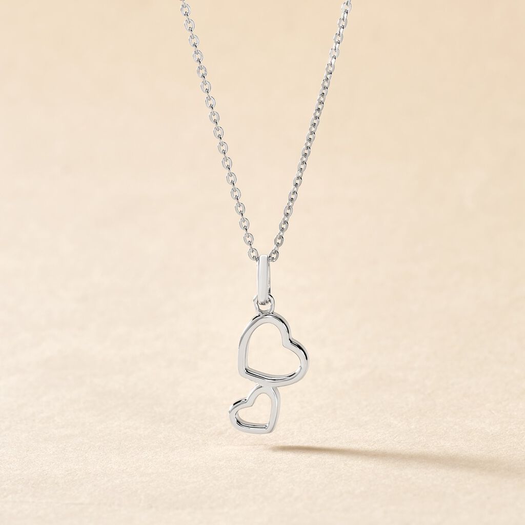 Collier Estina Argent Blanc
