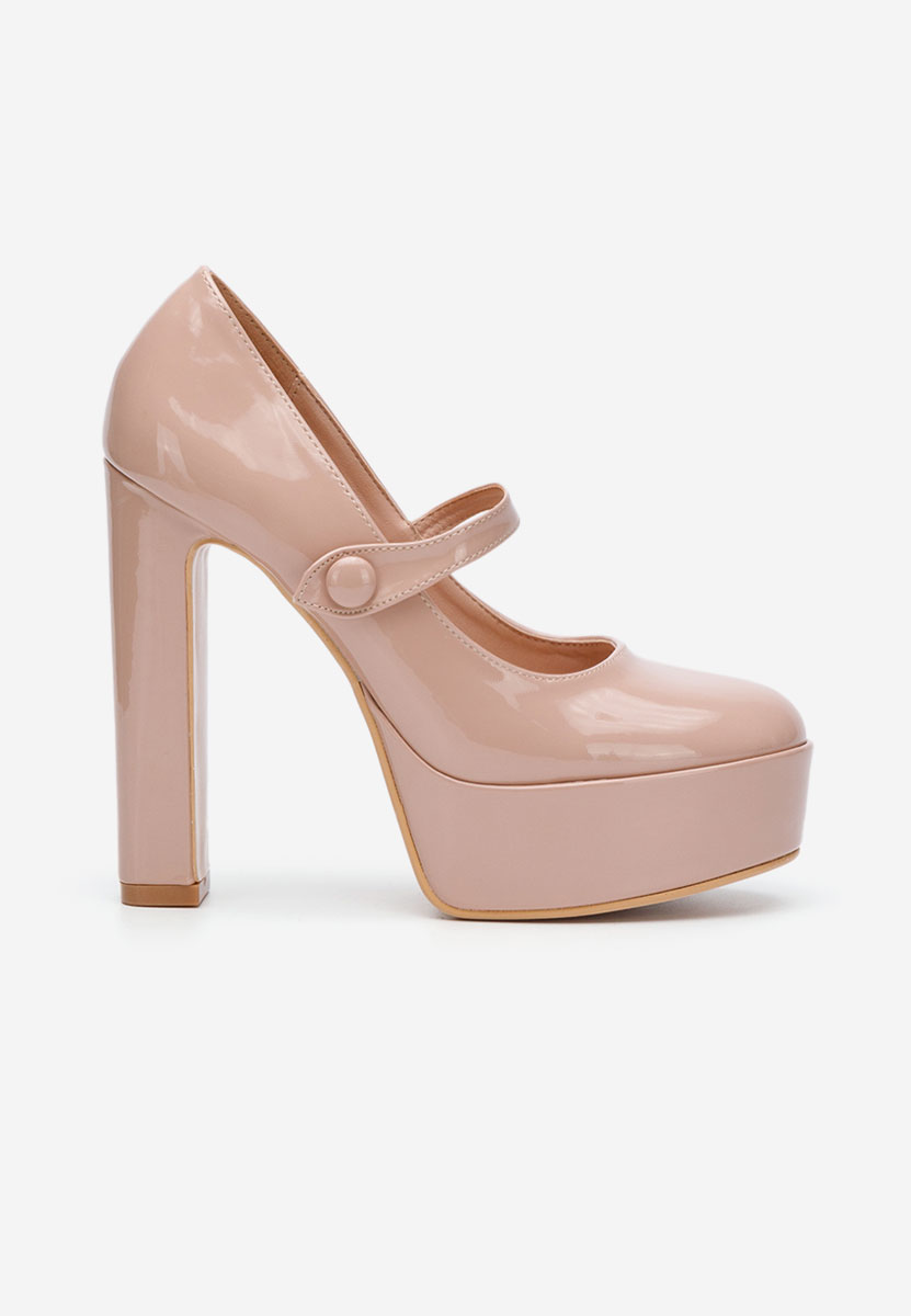 Chaussures à talon et plateforme nude Vatiria