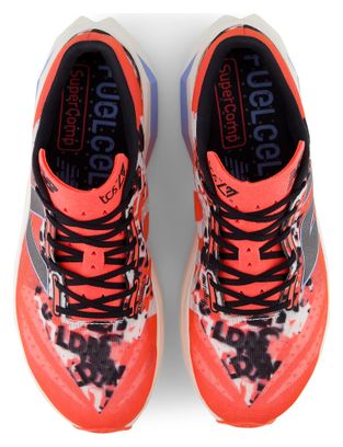 Chaussures Running New Balance TCS London Marathon FuelCell SuperComp Elite v4 Blanc/Rouge Homme