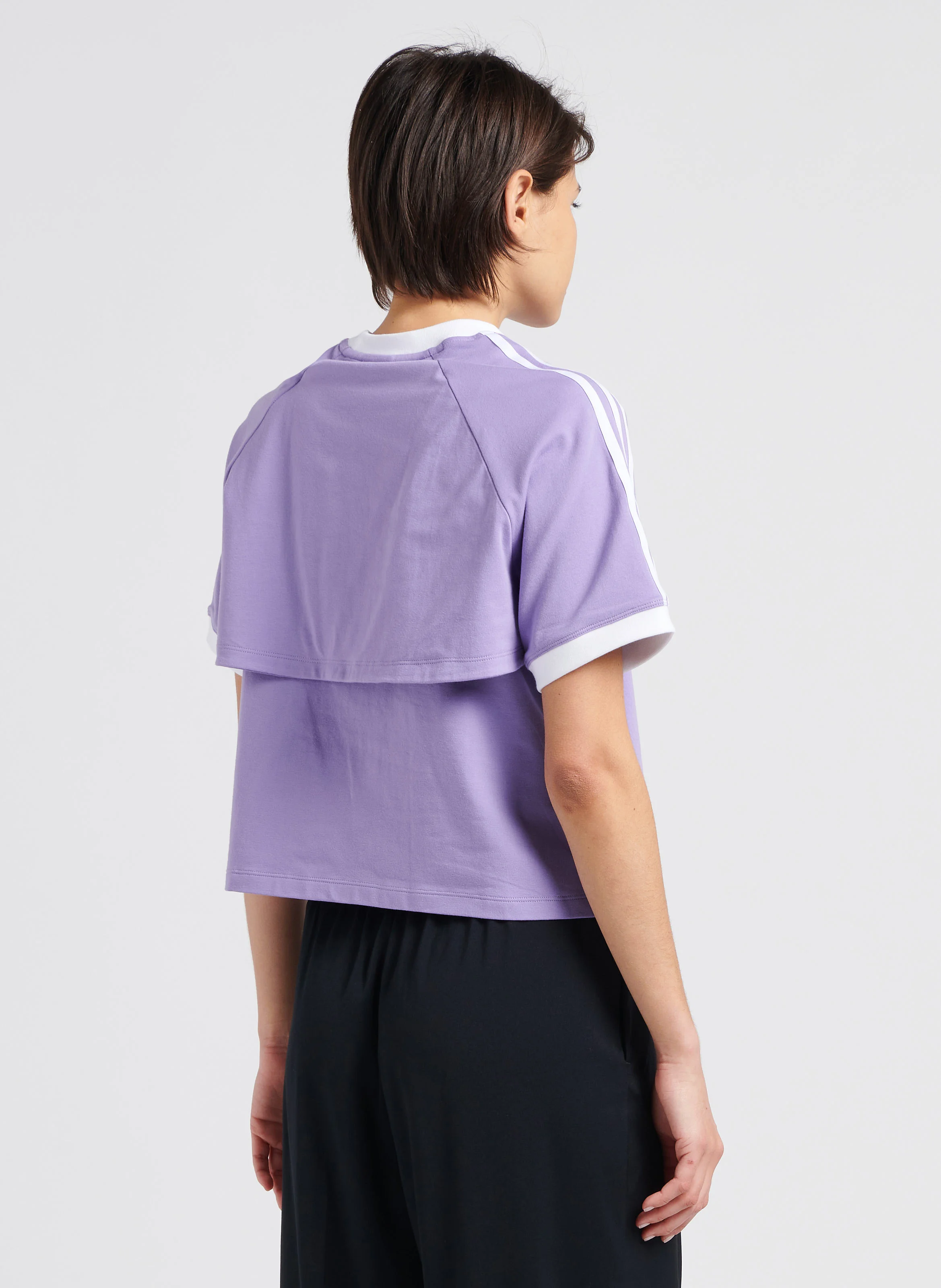 Tee shirt 2 en 1 en coton| Violet
