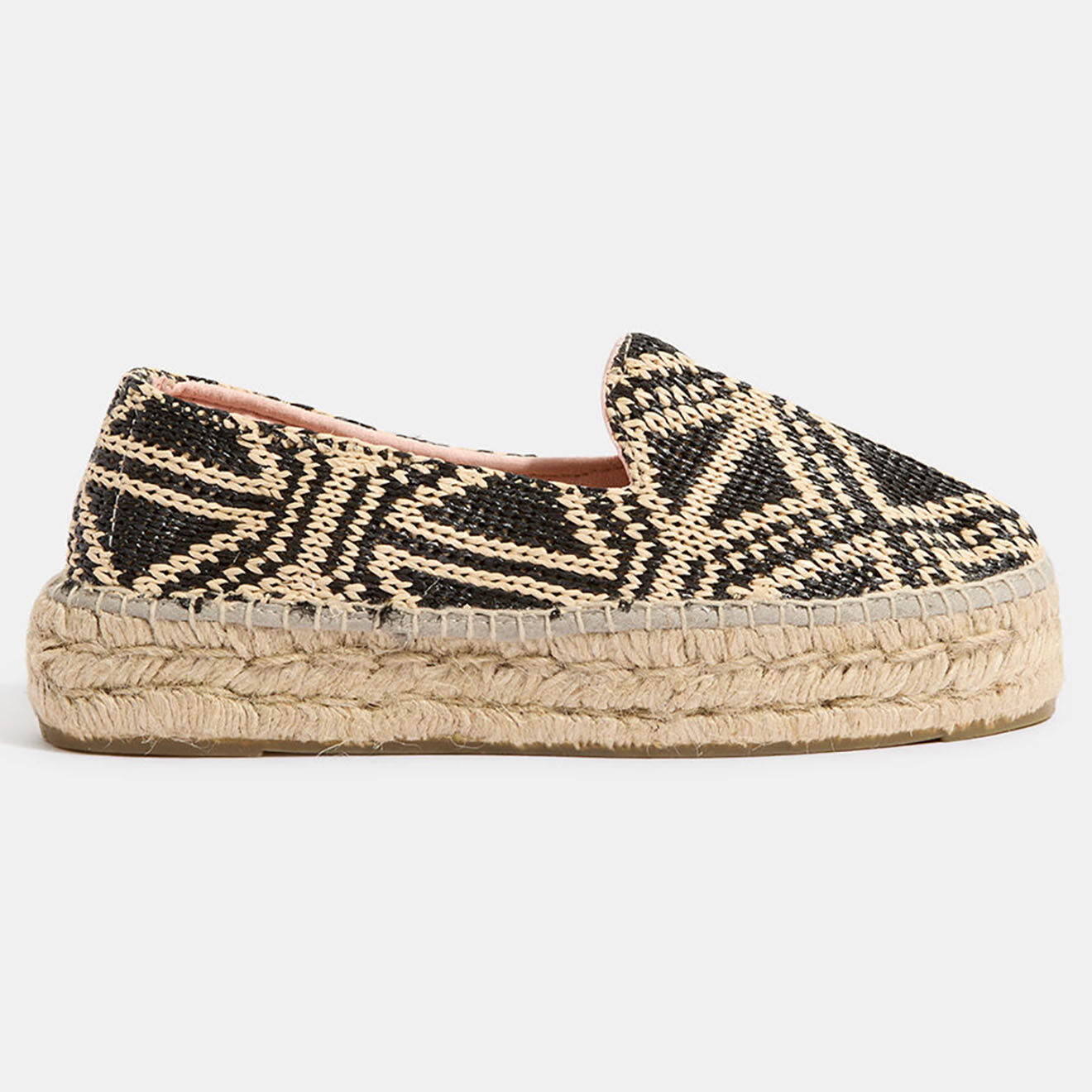 Manebi Espadrilles Double Sole beige/noir