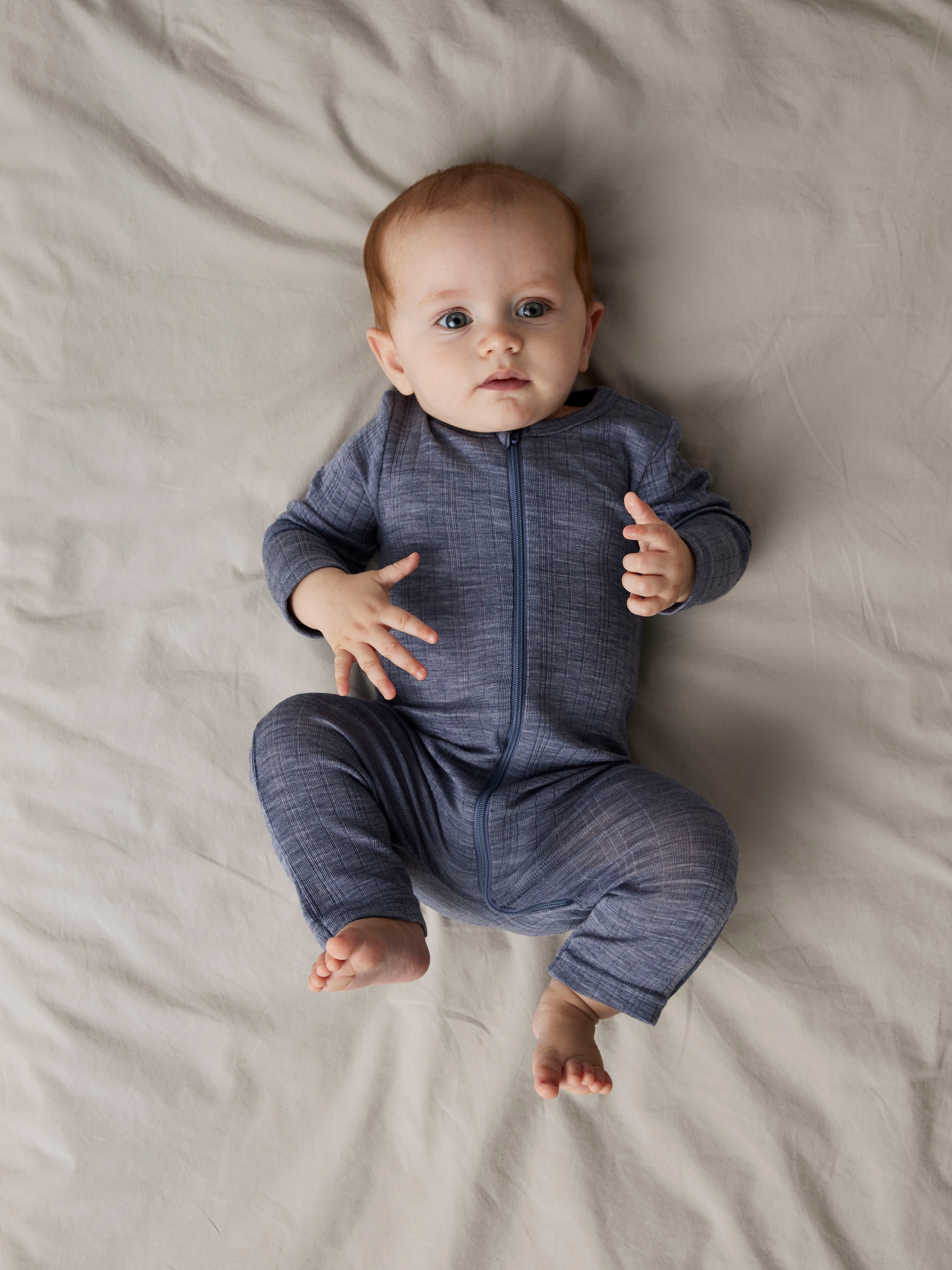 Name It Schlafanzug »NBMWANG WOOL NEEDLE NIGHTSUIT SOLID NOOS« aus reiner Merinowolle