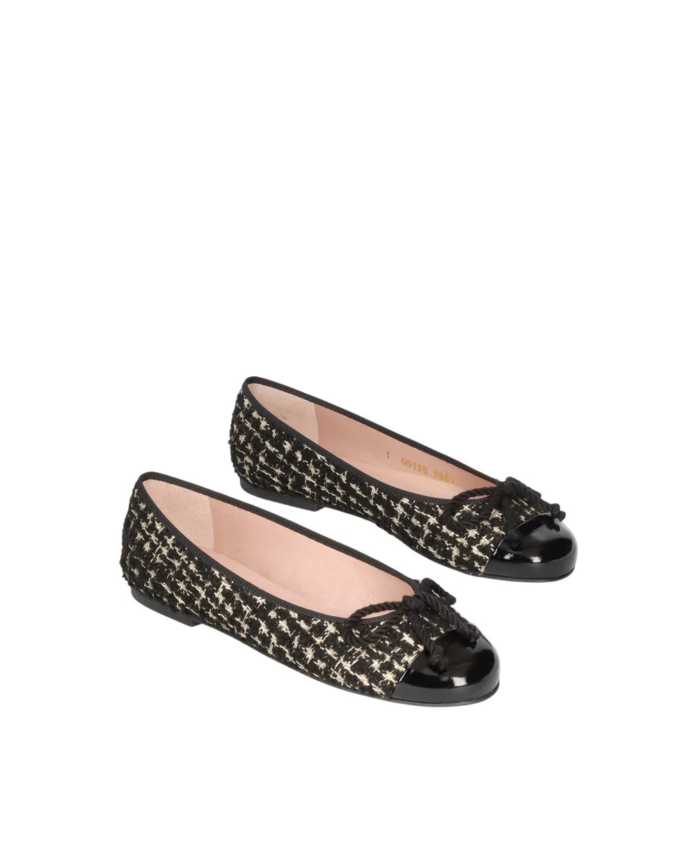Pretty Ballerinas  Rosario boucle ballerina - sort/creme