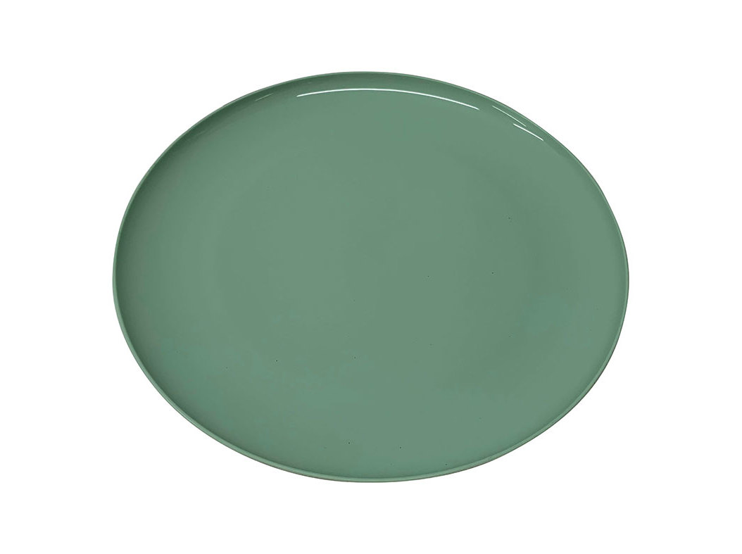 PRATO REUTILIZÁVEL ACTUEL EM PLÁSTICO VERDE 25CM