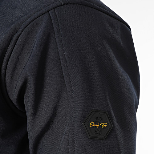 Veste Zippée Capuche Bleu Marine