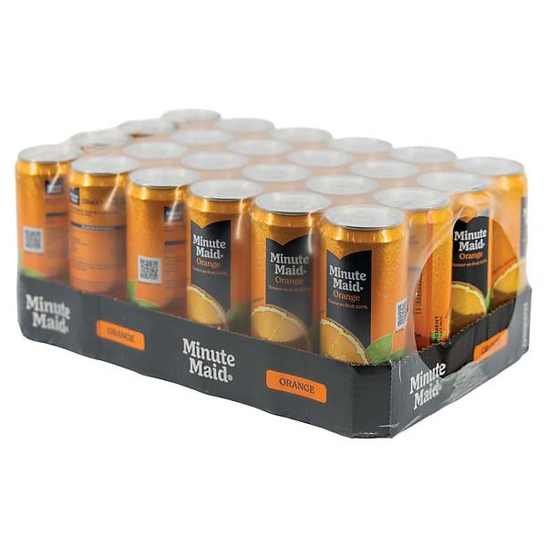 Minute Maid Orange, en canette, lot de 24 x 33 cl