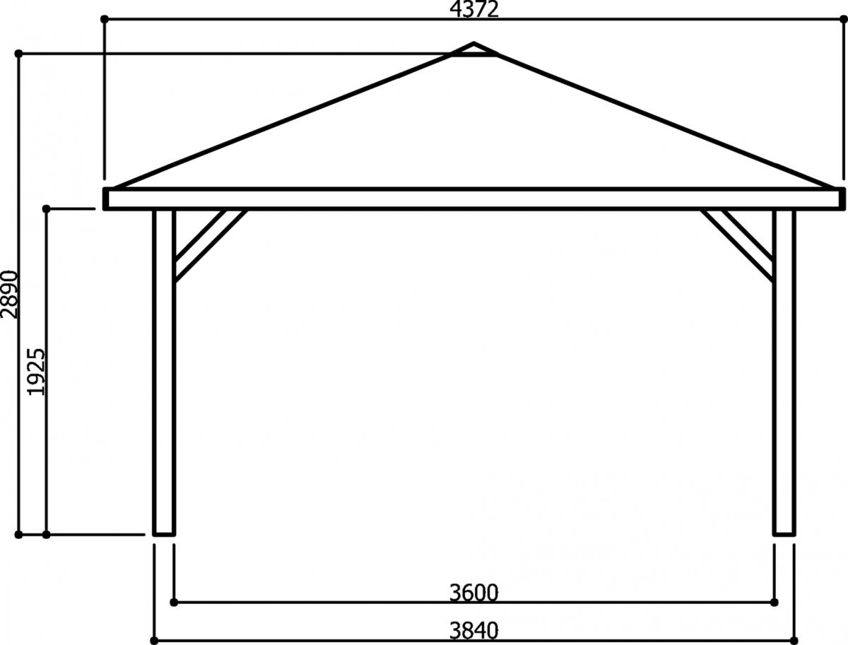 Abri de jardin maisonnette chalet de jardin kiosk 347x347
