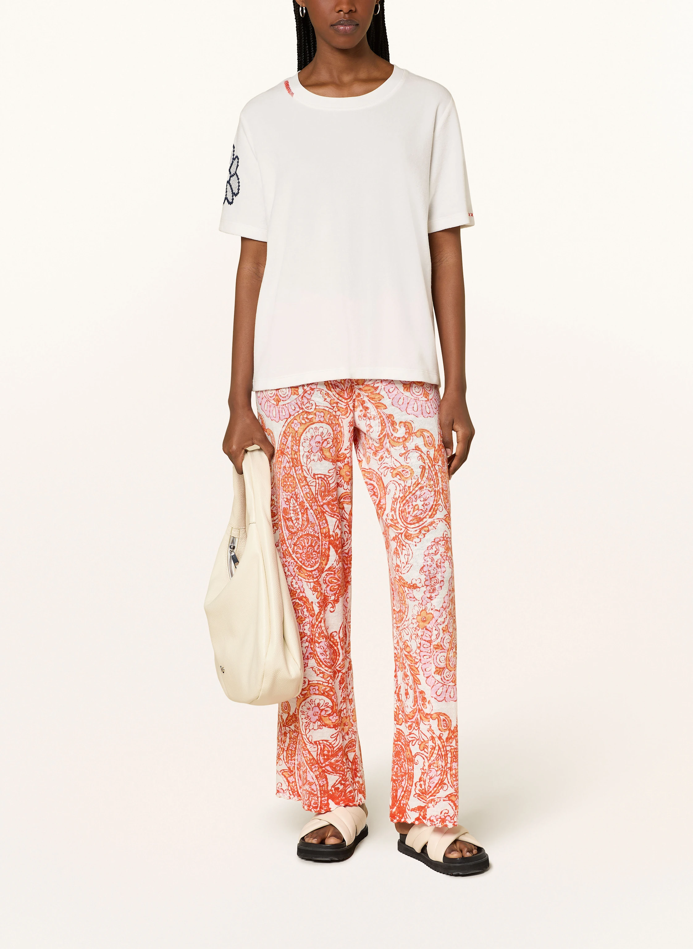 Grace Frotteeshirt mit Schmucksteinen
