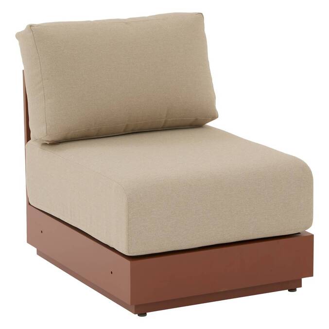 Chauffeuse de jardin ALLURE Beige / Acajou