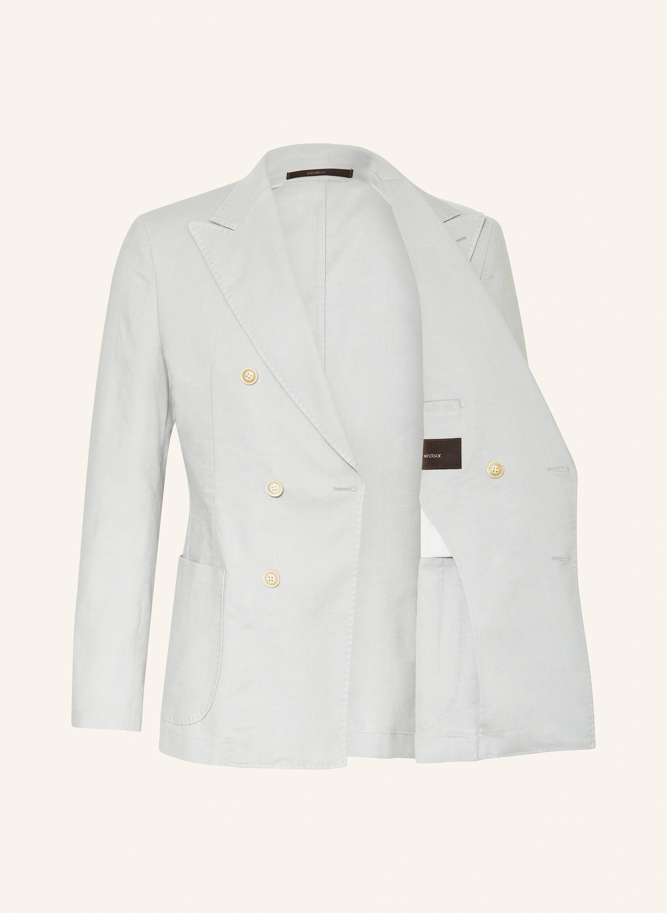 windsor. Anzugsakko SALINO Extra Slim Fit mit Leinen
