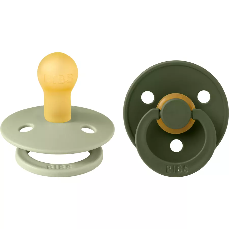 BIBS® Schnuller Colour Sage  Hunter Green 0-6 Monate, 2 Stk.