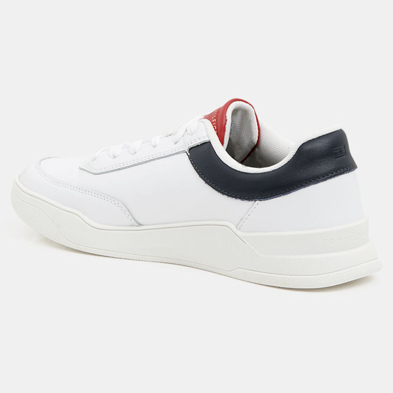 Tommy Hilfiger Baskets en Cuir Elevated Cupsole blanches